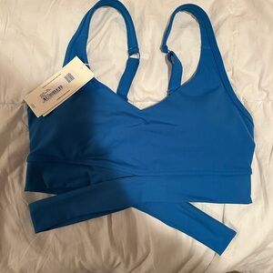 Lorna Jane Blue Strap In Sports Bra - NWT, Size M